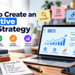 How to create an effective SEO strategy with keyword research, on-page optimization, quality backlinks, and performance tracking.